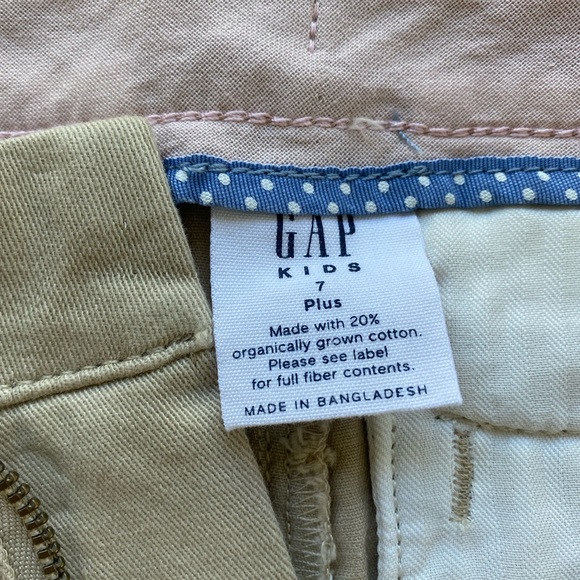 GAP Girl’s Khaki Lived-In Uniform Pants Size: 7 PLUS - Picture 9 of 9